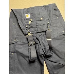 Carhartt‎ Loose Fit Bib Overalls  Black  Model #OR0037-m Y2K 32 x 30